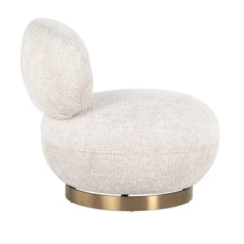 Fauteuil pivotant Jace Lovely cream Richmond Interiors 2