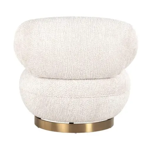 Fauteuil pivotant Jace Lovely cream Richmond Interiors 3