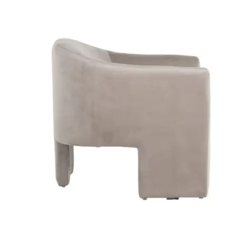 Fauteuil Charmaine Kaki Richmond Interiors en velours 2