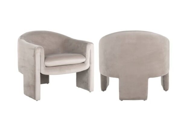 Fauteuil Charmaine Kaki Richmond Interiors en velours 4