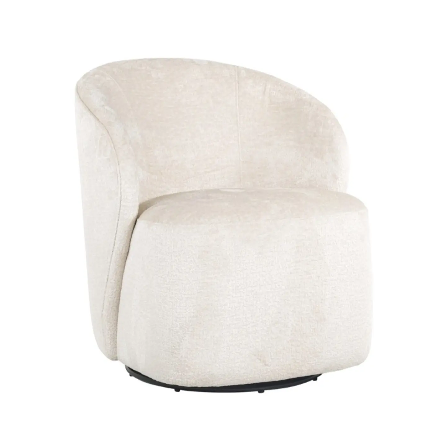 Fauteuil pivotant Sofia blanc chenille Richmond Interiors