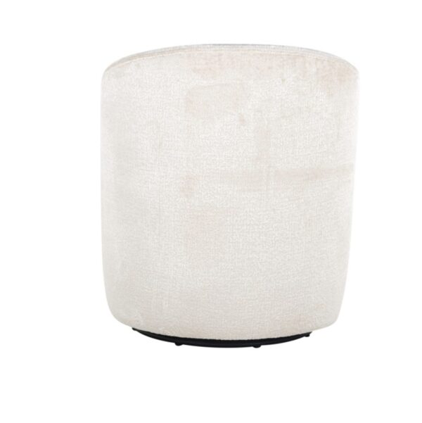 Fauteuil pivotant Sofia blanc chenille Richmond Interiors 2