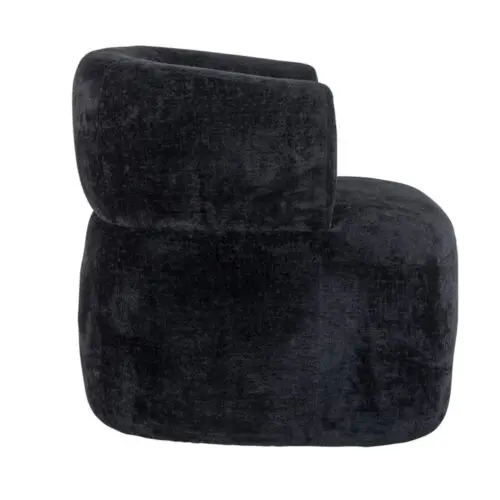 Fauteuil Donna noir chenille Richmond Interiors 1