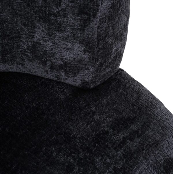 Fauteuil Donna noir chenille Richmond Interiors 4