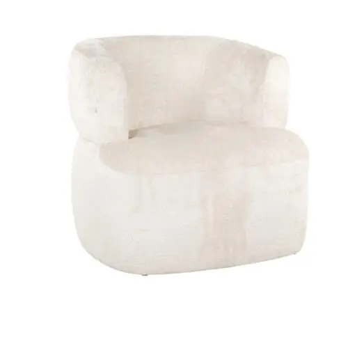 Fauteuil Donna blanc chenille Richmond Interiors