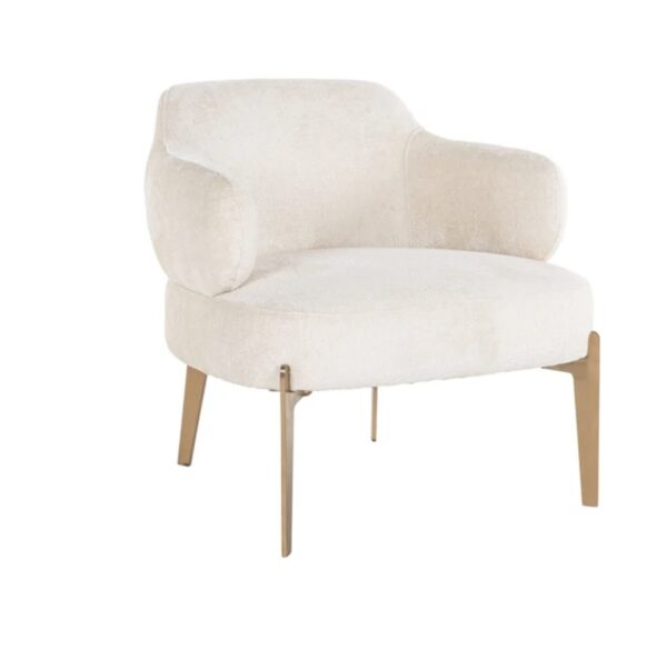 Fauteuil Venus blanc chenille Richmond Interiors