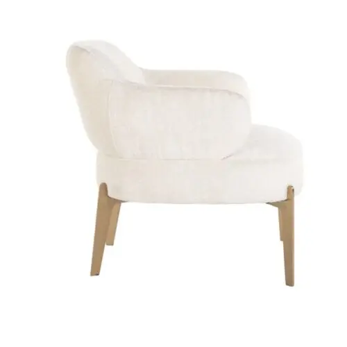 Fauteuil Venus blanc chenille Richmond Interiors 2