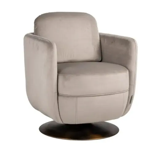 Fauteuil pivotant Fauteuil pivotant Turner kaki Richmond Interiors velours