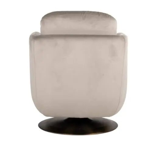 Fauteuil pivotant Turner kaki Richmond Interiors velours 4