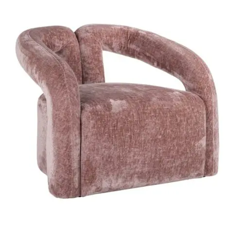 Promotions Fauteuil Dana rose chenille Richmond Interiors
