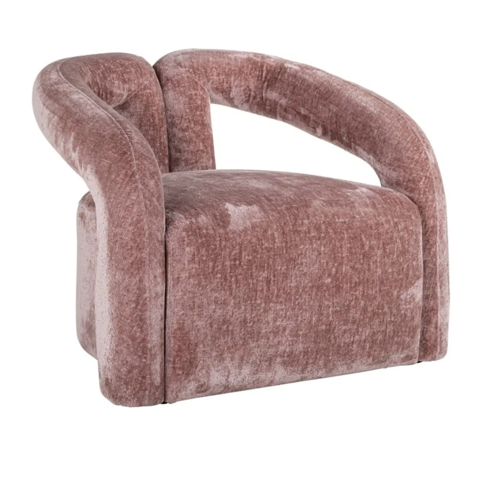 Fauteuil Dana rose chenille Richmond Interiors