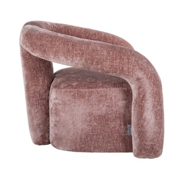 Fauteuil Dana rose chenille Richmond Interiors 6