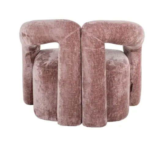 Fauteuil Dana rose chenille Richmond Interiors 2
