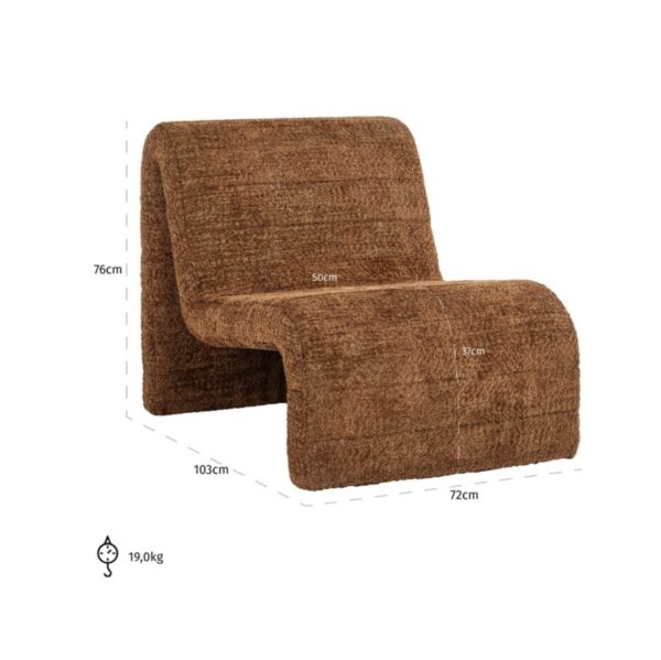 Fauteuil Kelly marron Richmond Interiors Lovely cinnamon 4