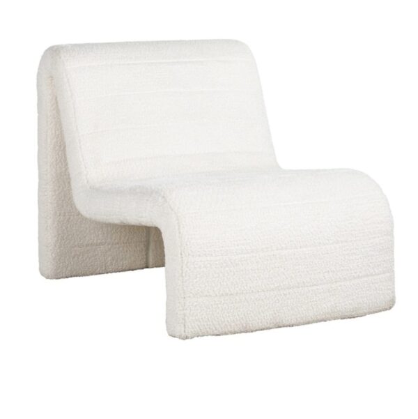 Fauteuil Kelly blanc bouclé Richmond Interiors Lovely white