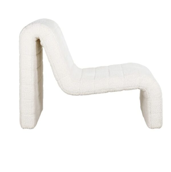 Fauteuil Kelly blanc bouclé Richmond Interiors Lovely white 1