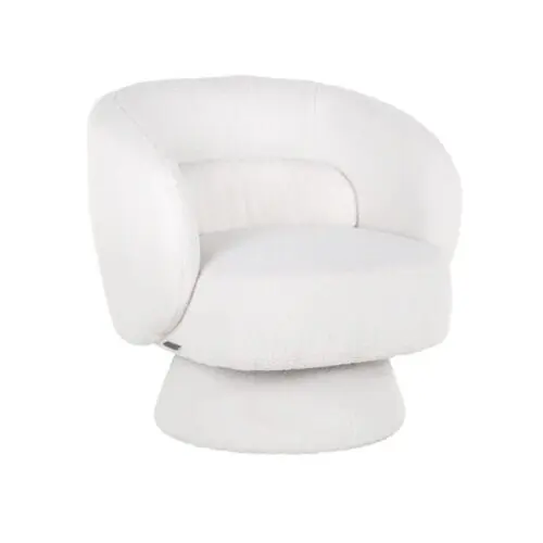 Fauteuil pivotant Fauteuil pivotant Senna blanc bouclé Richmond interiors