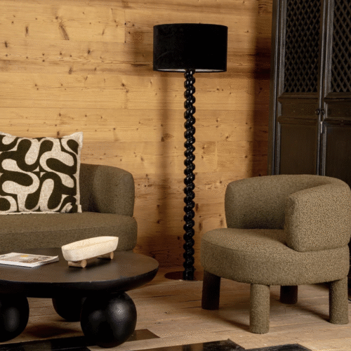 Fauteuil Reisa kaki Athezza image ambiance