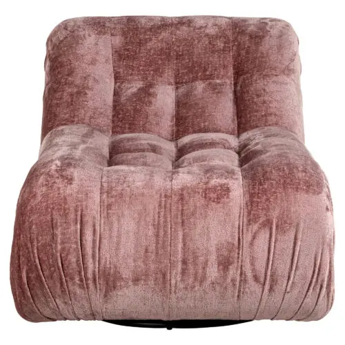 Fauteuil pivotant Rosy rose chenille Richmond interiors 3