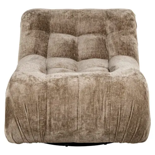 Fauteuil pivotant Rosy taupe chenille Richmond Interiors 3