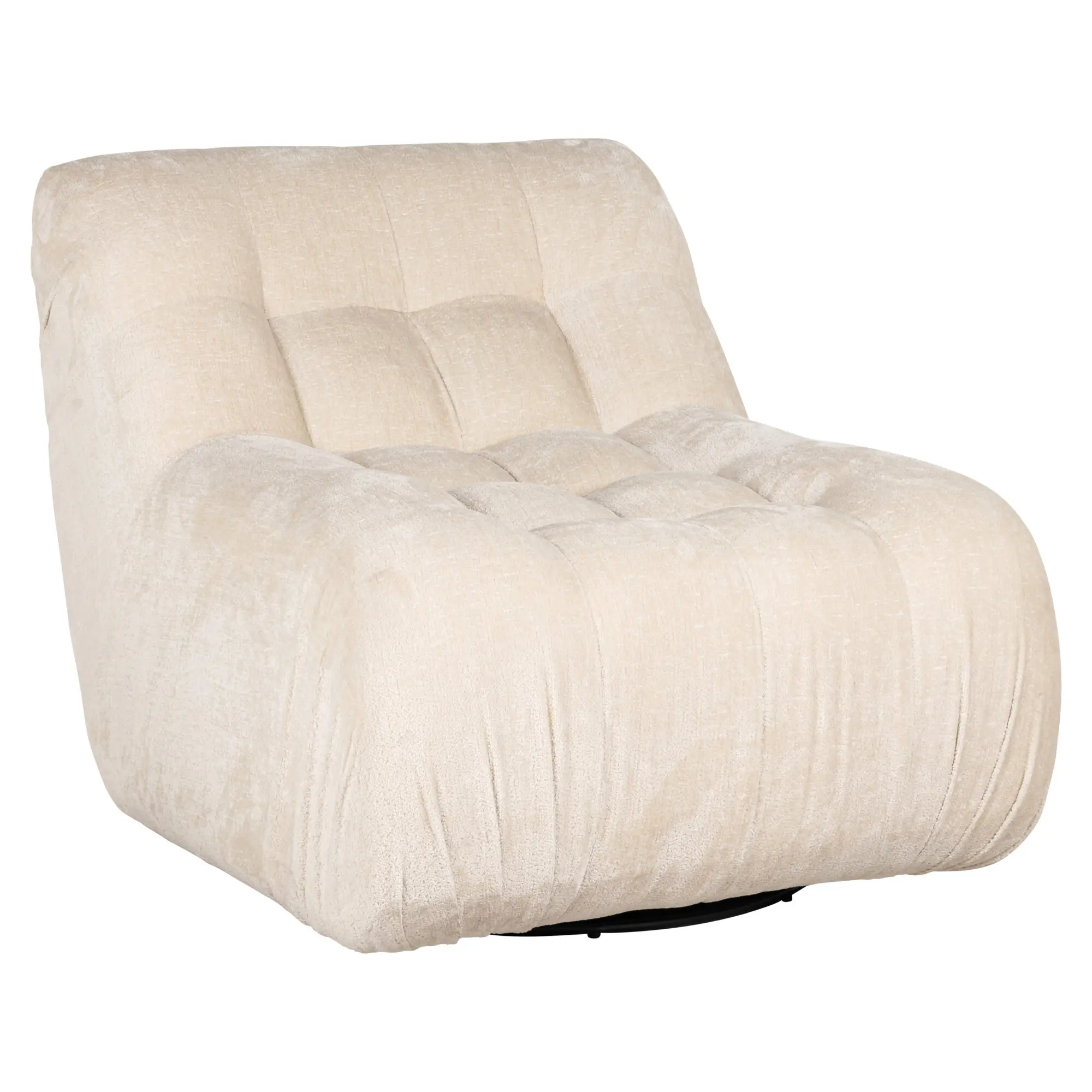 Fauteuil pivotant Rosy blanc chenille Richmond Interiors