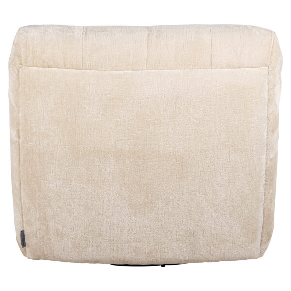 Fauteuil pivotant Rosy blanc chenille Richmond Interiors 4