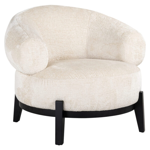 Fauteuil Montana blanc chenille Richmond Interiors