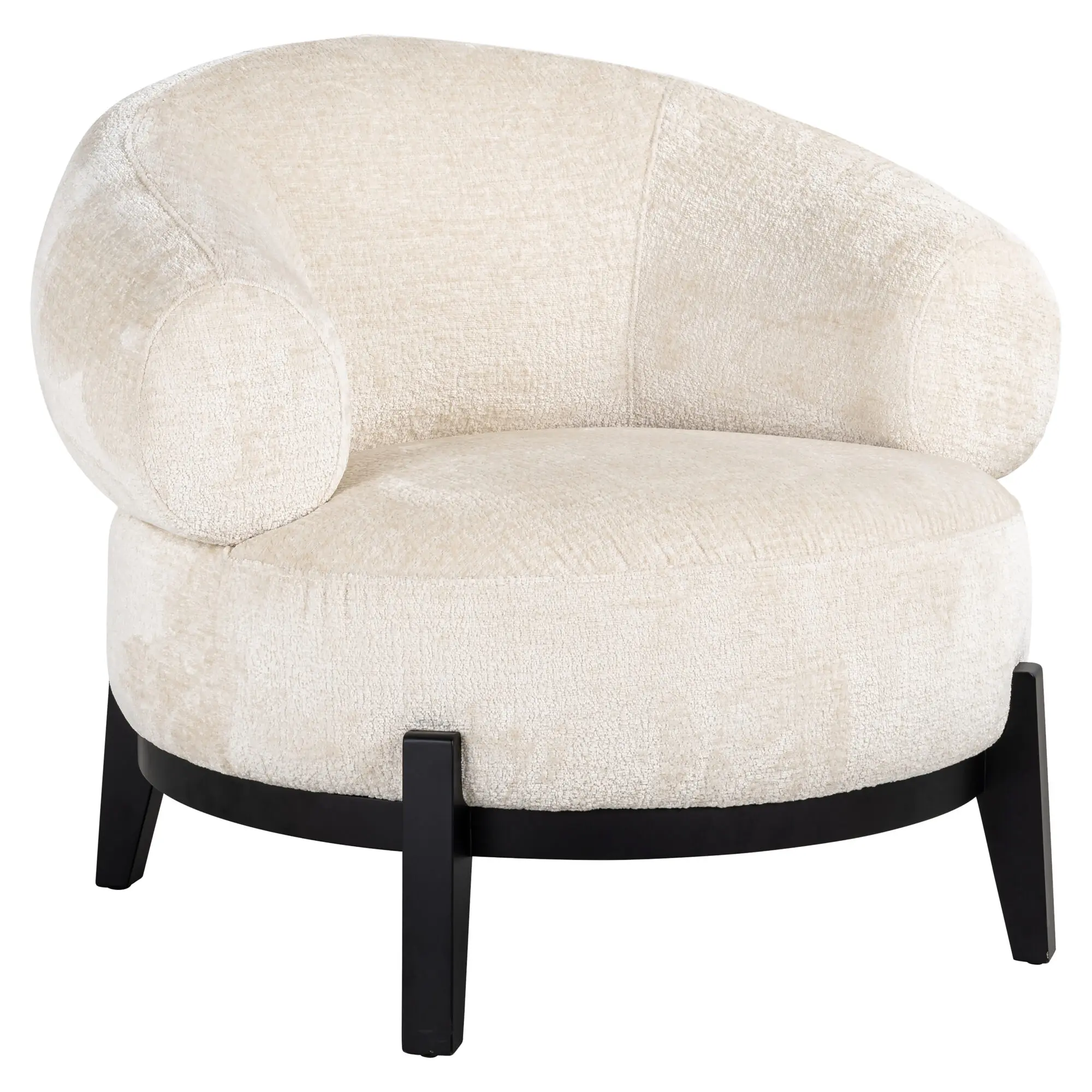 Fauteuil Montana blanc chenille Richmond Interiors