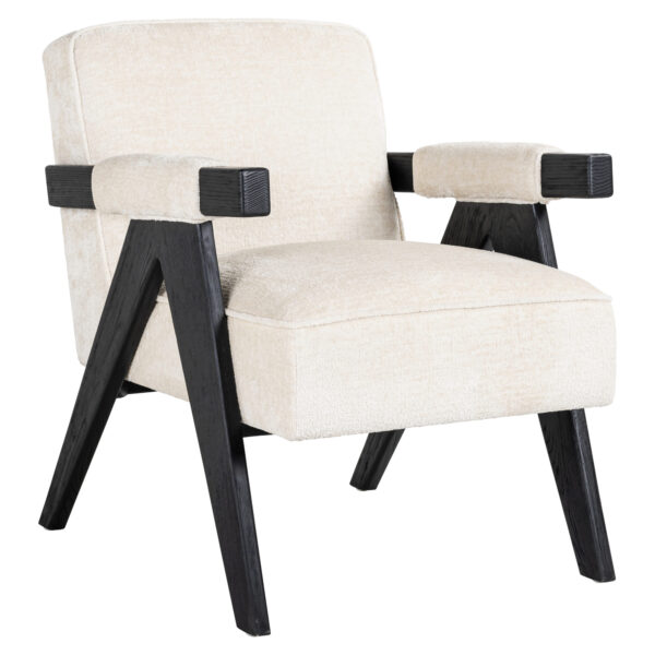 Fauteuil Cooper blanc chenille Richmond Interiors