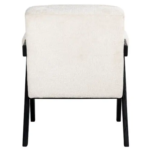 Fauteuil Cooper blanc chenille Richmond Interiors 4