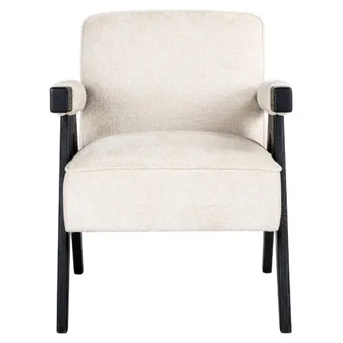 Fauteuil Cooper blanc chenille Richmond Interiors 5
