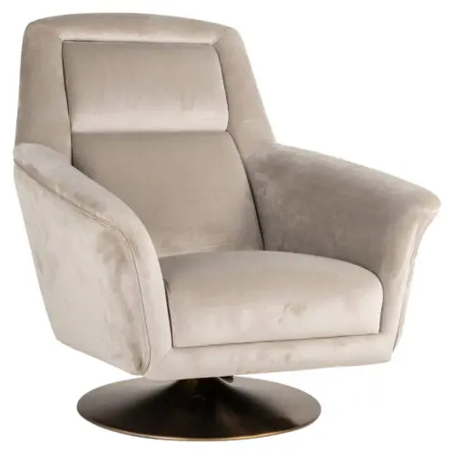 Fauteuil pivotant Fauteuil pivotant Nora kaki Richmond Interiors velours