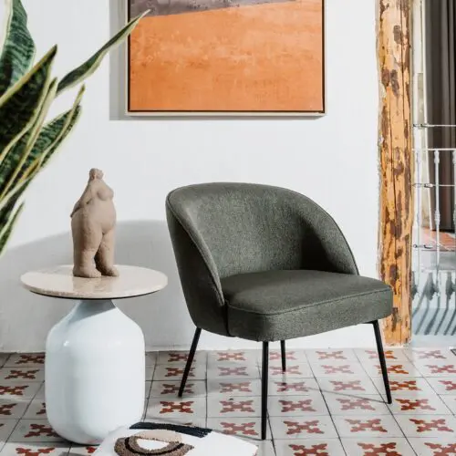 Fauteuil Luca olive Athezza