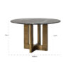 Table à manger ronde Collada Richmond interiors D130 3
