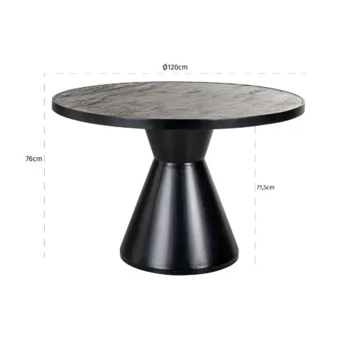 Table à manger ronde Russel Richmond Interiors D120 2