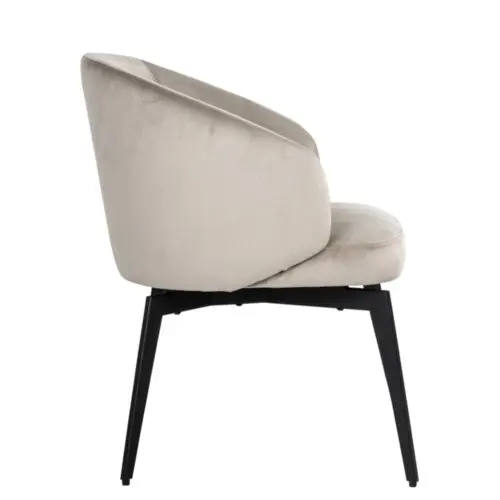 Chaise Amphara kaki Richmond Interiors velours 3