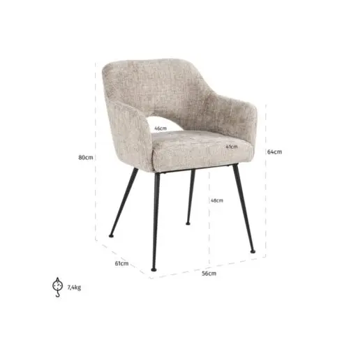 Chaise Jenthe desert renegade Richmond Interiors 4