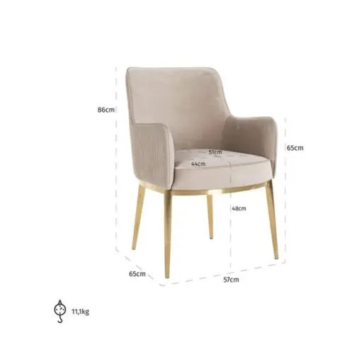 Chaise Breeze kaki Richmond Interiors velours 4