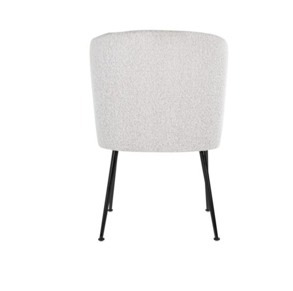 Chaise Fallon blanc bouclé Richmond Interiors 2