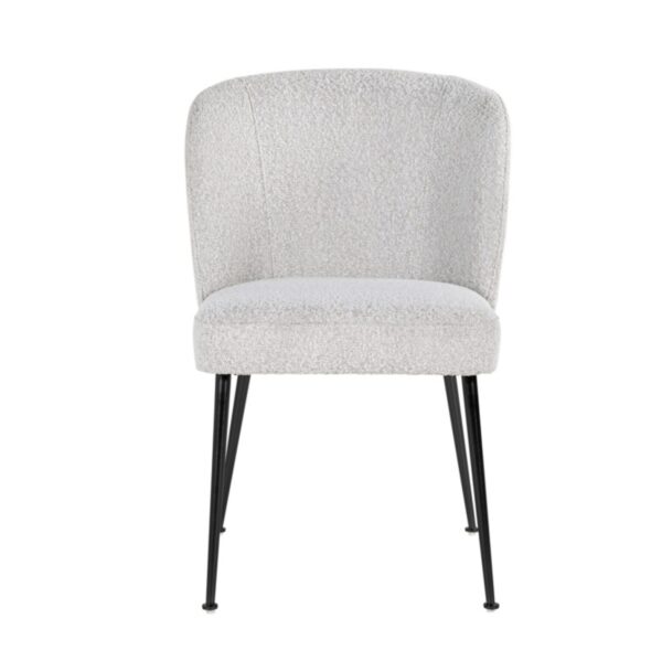 Chaise Fallon blanc bouclé Richmond Interiors 1