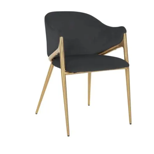 Promotions Chaise Gwen anthracite Richmond Interiors velours