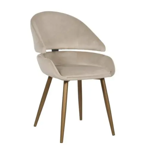 Chaise Denny kaki Richmond Interiors (lot de 2) velours