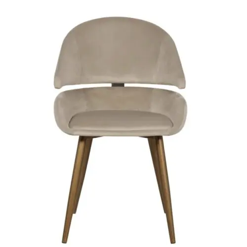 Chaise Denny kaki Richmond Interiors (lot de 2) velours 2