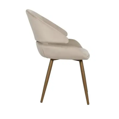 Chaise Denny kaki Richmond Interiors (lot de 2) velours 3