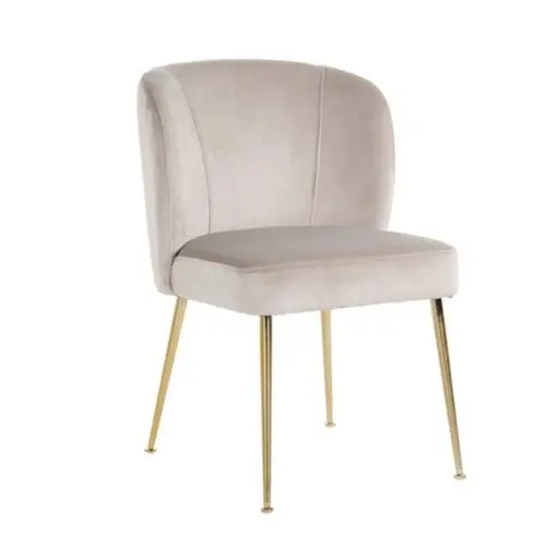 Chaise Cannon kaki Richmond Interiors pieds or brossé