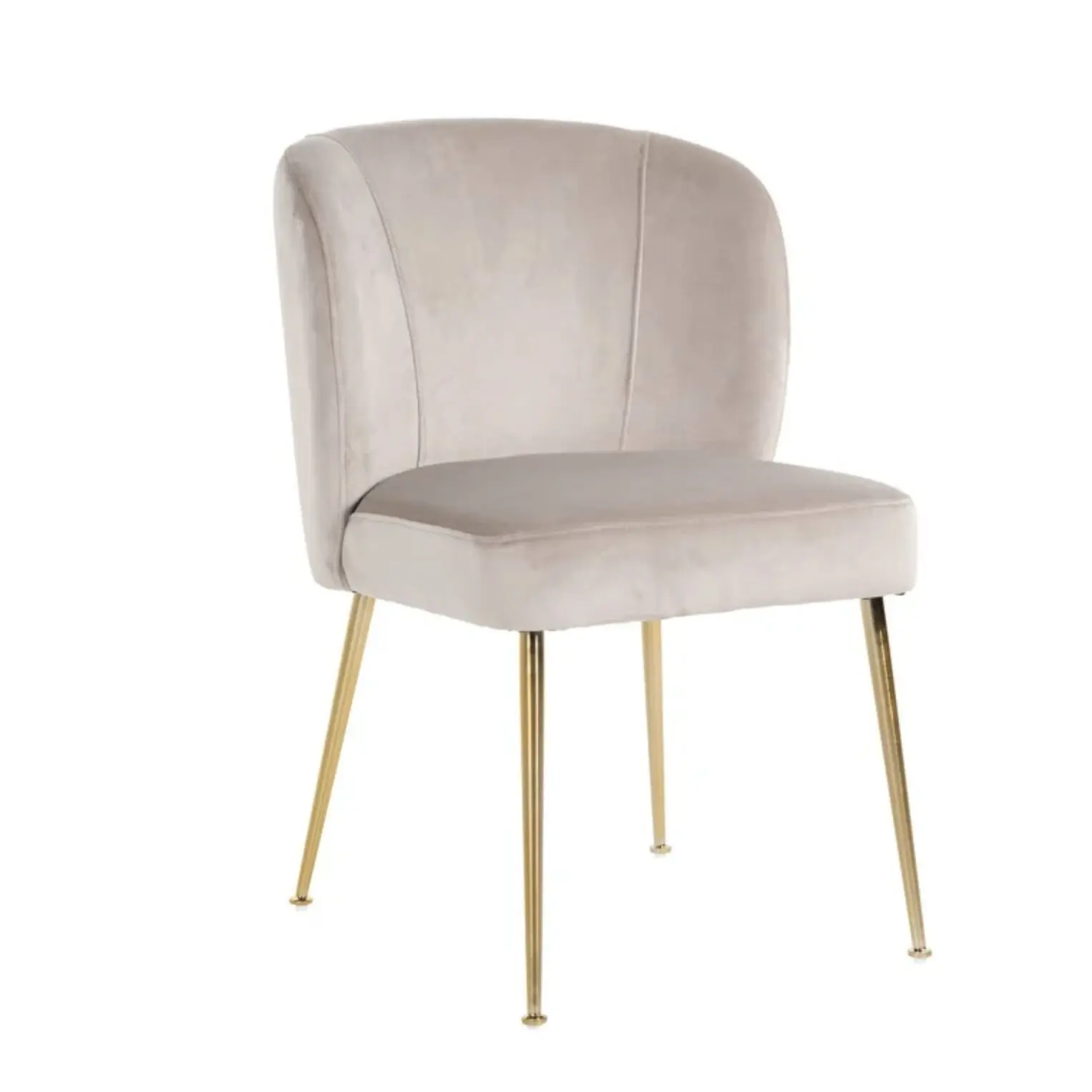 Chaise Cannon kaki Richmond Interiors pieds or brossé