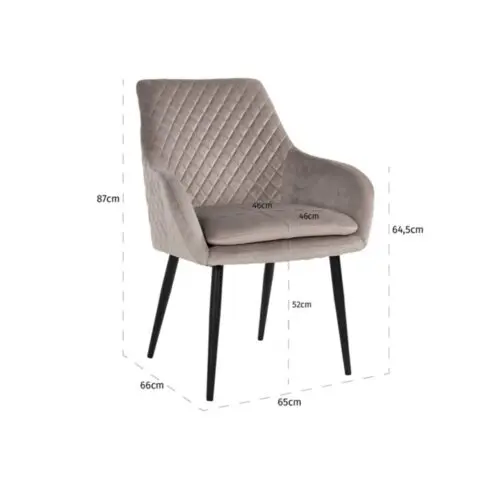 Chaise Chrissy kaki Richmond interiors velours 4