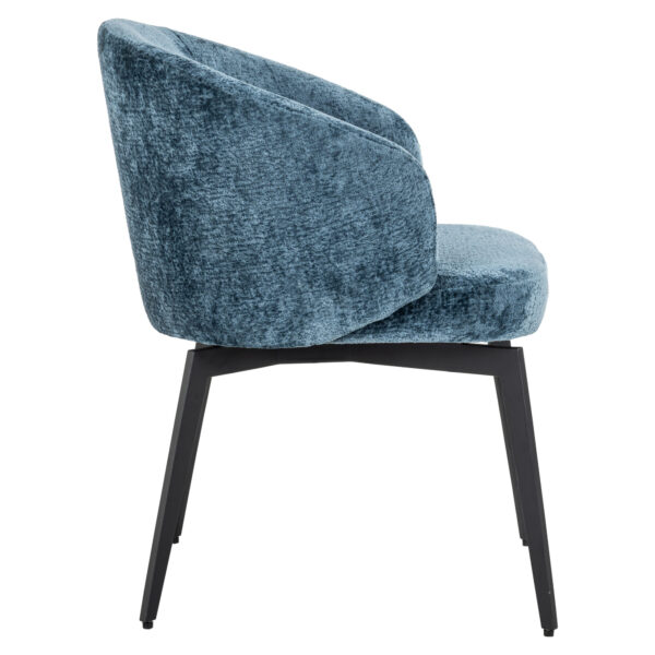 Chaise Amphara bleu chenille Richmond Interiors velours 1