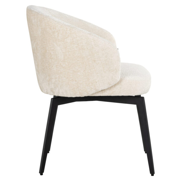 Chaise Amphara blanc chenille Richmond Interiors velours 3