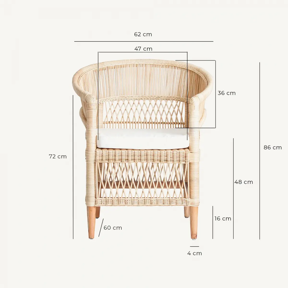 Fauteuil Elna Vical Home 68x62x82 Fauteuil Elna Vical Home 68x62x82 – Image 9